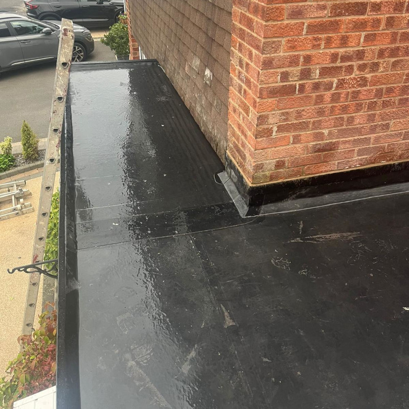Flat roof repair in Cheadle, Manchester.